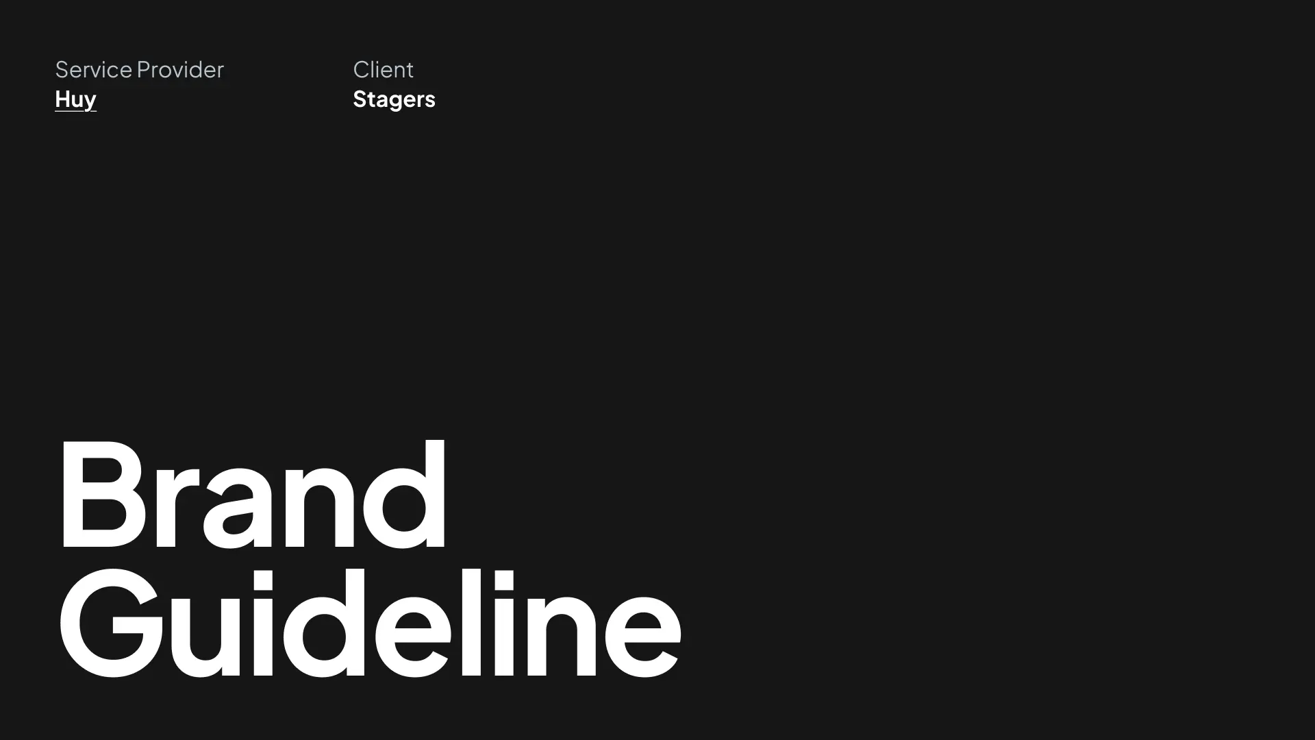 Stagers brand guideline